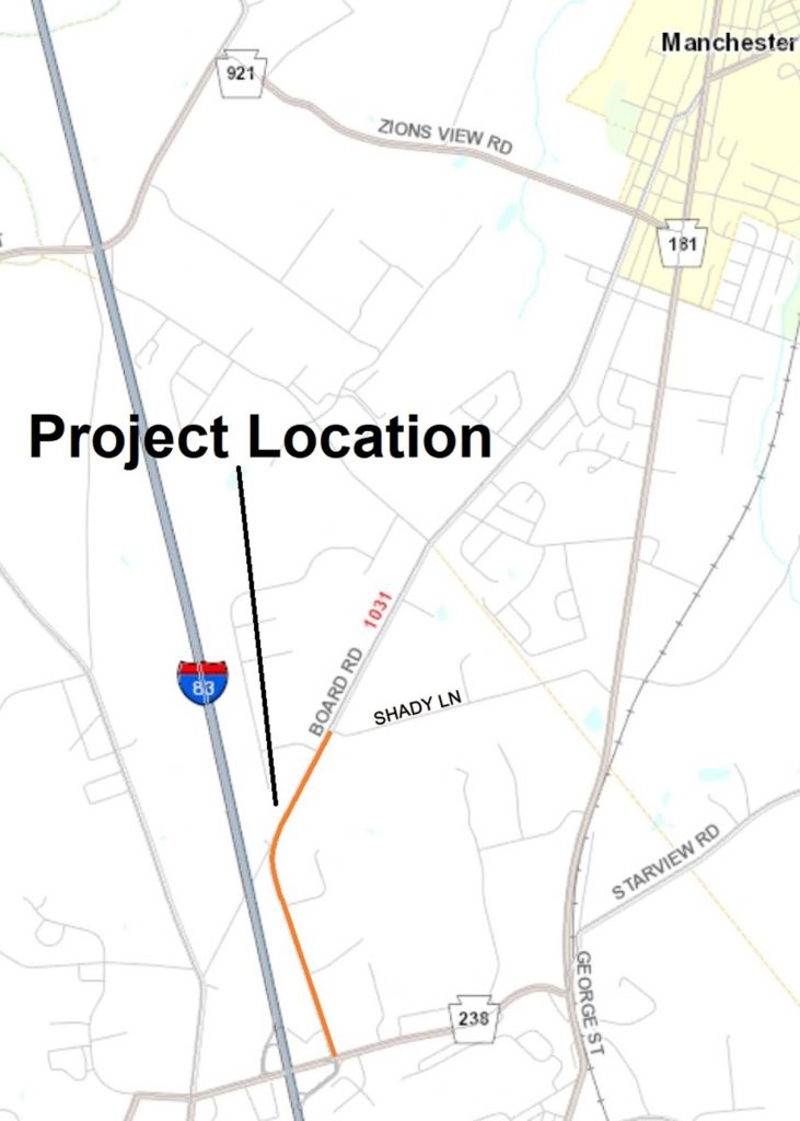 2022-04-01 – PennDOT Project Map – DOVER TOWNSHIP